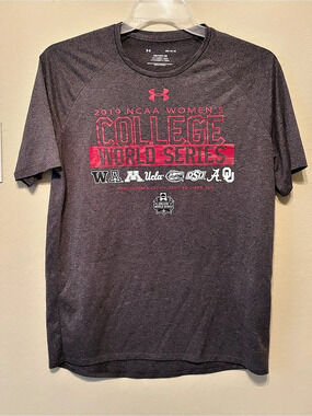 Under Armour 2019 NCAA Women's College World Series Tech Tee Gray Medium